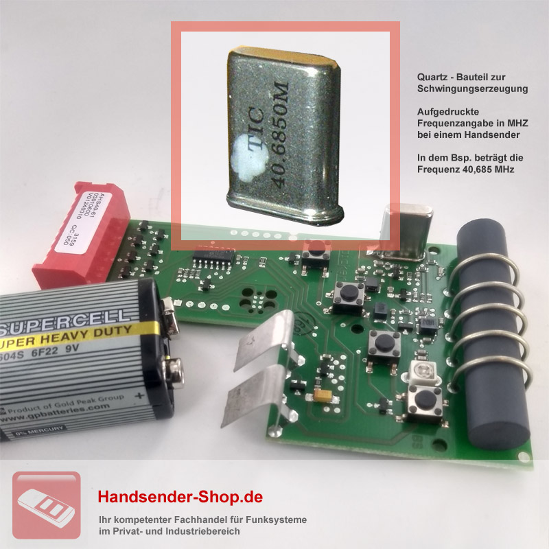 Handsender mit Quartz 