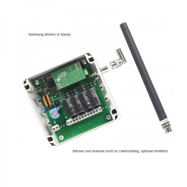 Funkempfänger von SMD Industrie-Empfänger 433 MHz FM Ausführung mit verschiedenen Spannungen und Kanalzahlen, für harte Industrieanforderungen an Gabstapler usw. Empfänger sind mit Latch-Funktion bistabil + Impulsfunktion