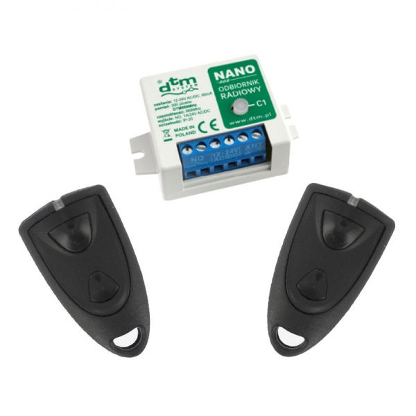 DTM Funkempfänger Nano SET 12-24 Volt 868 MHz