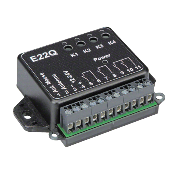 Dickert Mini Funkempfänger E22Q 868 MHz 4 Kanal, E22Q-868A400