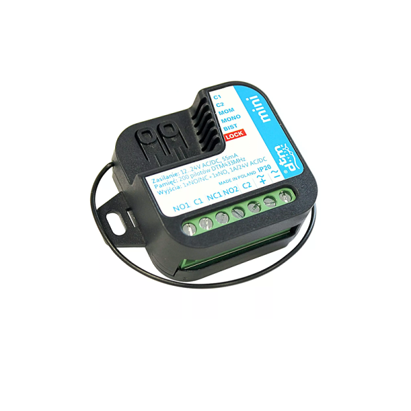 DTM Funkempfänger Multimini 433 MHz 2 Kanal 12-24 Volt