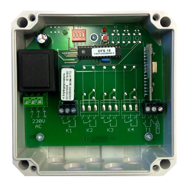 Dickert Funkempfänger E15 40 MHz FM 1 Kanal 230 V