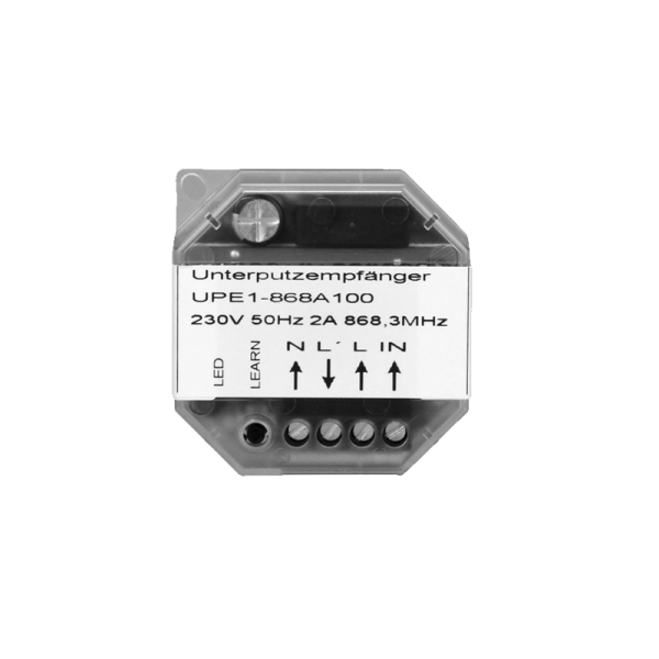 Dickert Unterputz Funkempfänger UPE1 868 MHz 1 Kanal 230 Volt, UPE1-868A100