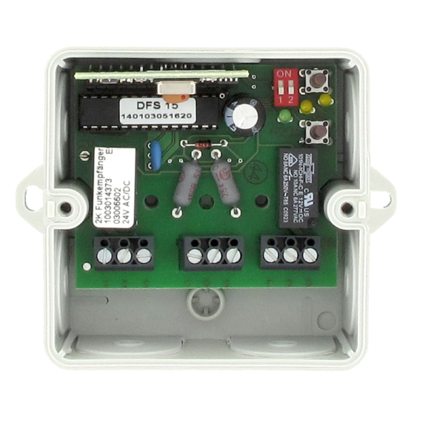 Funkempfänger von Dickert Funkempfänger E17 40 MHz FM 2 Kanal 24 Volt