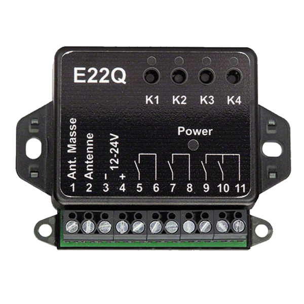 Dickert Mini Funkempfänger E22Q 868 MHz 4 Kanal, E22Q-868A400