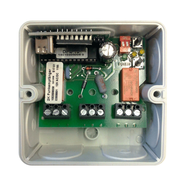 Funkempfänger von Dickert Funkempfänger E17 868 MHz AM 2 Kanal 12 Volt (Weller)